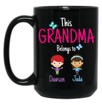 This Grandma Belongs To Dawson Jada Black Gift Coffee Mug