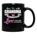 This Grandma Has A Forever Love - Awesome Grandma Gift Black Gift Coffee Mug - Black