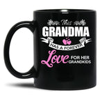 This Grandma Has A Forever Love - Awesome Grandma Gift Black Gift Coffee Mug
