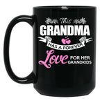 This Grandma Has A Forever Love - Awesome Grandma Gift Black Gift Coffee Mug