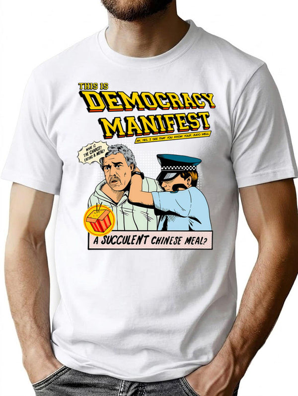 This Is Democracy Manifest - Democracy Manifest T-Shirt for Men & Women, T-Shirts Graphic Tee - White