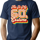 This Is My 60S Costume T-Shirt for Men & Women, T-Shirts Graphic Tee - Navy