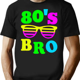This Is My 80S Bro T-Shirt 80'S 90'S Party T-Shirt for Men & Women, T-Shirts Graphic Tee - Black