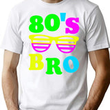 This Is My 80S Bro T-Shirt 80'S 90'S Party T-Shirt for Men & Women, T-Shirts Graphic Tee - White