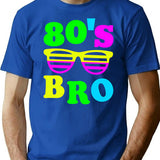 This Is My 80S Bro T-Shirt 80'S 90'S Party T-Shirt for Men & Women, T-Shirts Graphic Tee - Blue