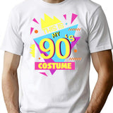 This Is My 90S Costume - Vibe Retro Party Outfit Wear (3) T-Shirt for Men & Women, T-Shirts Graphic Tee - White
