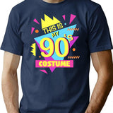 This Is My 90S Costume - Vibe Retro Party Outfit Wear (3) T-Shirt for Men & Women, T-Shirts Graphic Tee - Navy