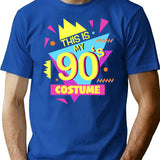 This Is My 90S Costume - Vibe Retro Party Outfit Wear (3) T-Shirt for Men & Women, T-Shirts Graphic Tee - Blue