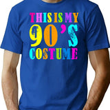 This Is My 90S Costume - Vibe Retro Party Outfit Wear T-Shirt for Men & Women, T-Shirts Graphic Tee - Blue
