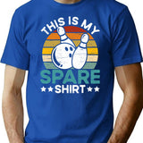 This Is My Spare Bowling Outfit Bowler T-Shirt for Men & Women, T-Shirts Graphic Tee - Blue