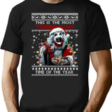 This Is The Terrifying Time Of The Year Terrifier T-Shirt for Men & Women, T-Shirts Graphic Tee - Black