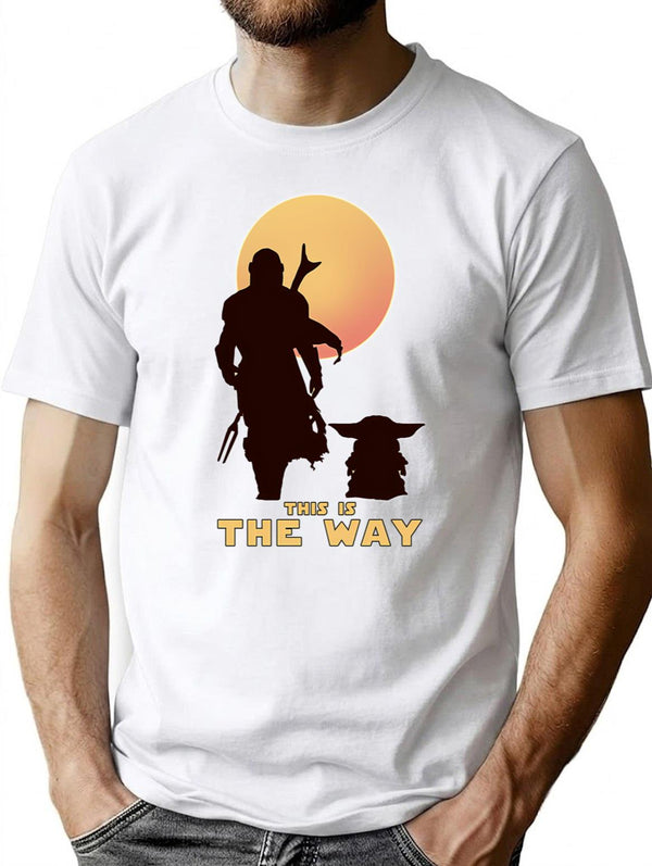 This Is The Way T-Shirt for Men & Women, T-Shirts Graphic Tee - White