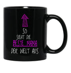 This Is What The Best Mom In The World Looks Like Black Gift Coffee Mug - Black