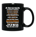 This Old Man Has Fought A Thousand Battles And Was Born In June Black Gift Coffee Mug - Black