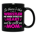 This Wrestler Call Me Mom Sweet Gift For Wrestling Mom Mother'S Day Black Gift Coffee Mug - Black