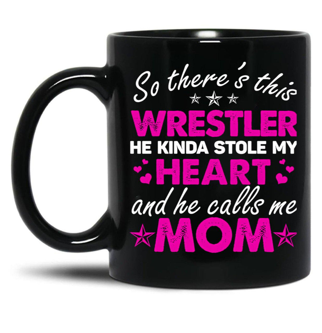 This Wrestler Call Me Mom Sweet Gift For Wrestling Mom Mother'S Day Black Gift Coffee Mug