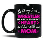 This Wrestler Call Me Mom Sweet Gift For Wrestling Mom Mother'S Day Black Gift Coffee Mug