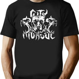 Three Hell'S Dogs T-Shirt for Men & Women, T-Shirts Graphic Tee - Black