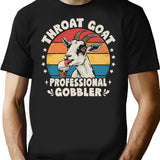Throat Goat - Funny Goat Meme T-Shirt for Men & Women, T-Shirts Graphic Tee - Black