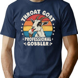 Throat Goat - Funny Goat Meme T-Shirt for Men & Women, T-Shirts Graphic Tee - Navy