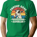 Throat Goat - Funny Goat Meme T-Shirt for Men & Women, T-Shirts Graphic Tee - Green