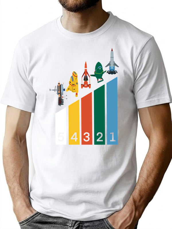 Thunderbirds T-Shirt for Men & Women, T-Shirts Graphic Tee - White