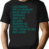 Tia Kofi Full Runway Quote T-Shirt for Men & Women, T-Shirts Graphic Tee - Black