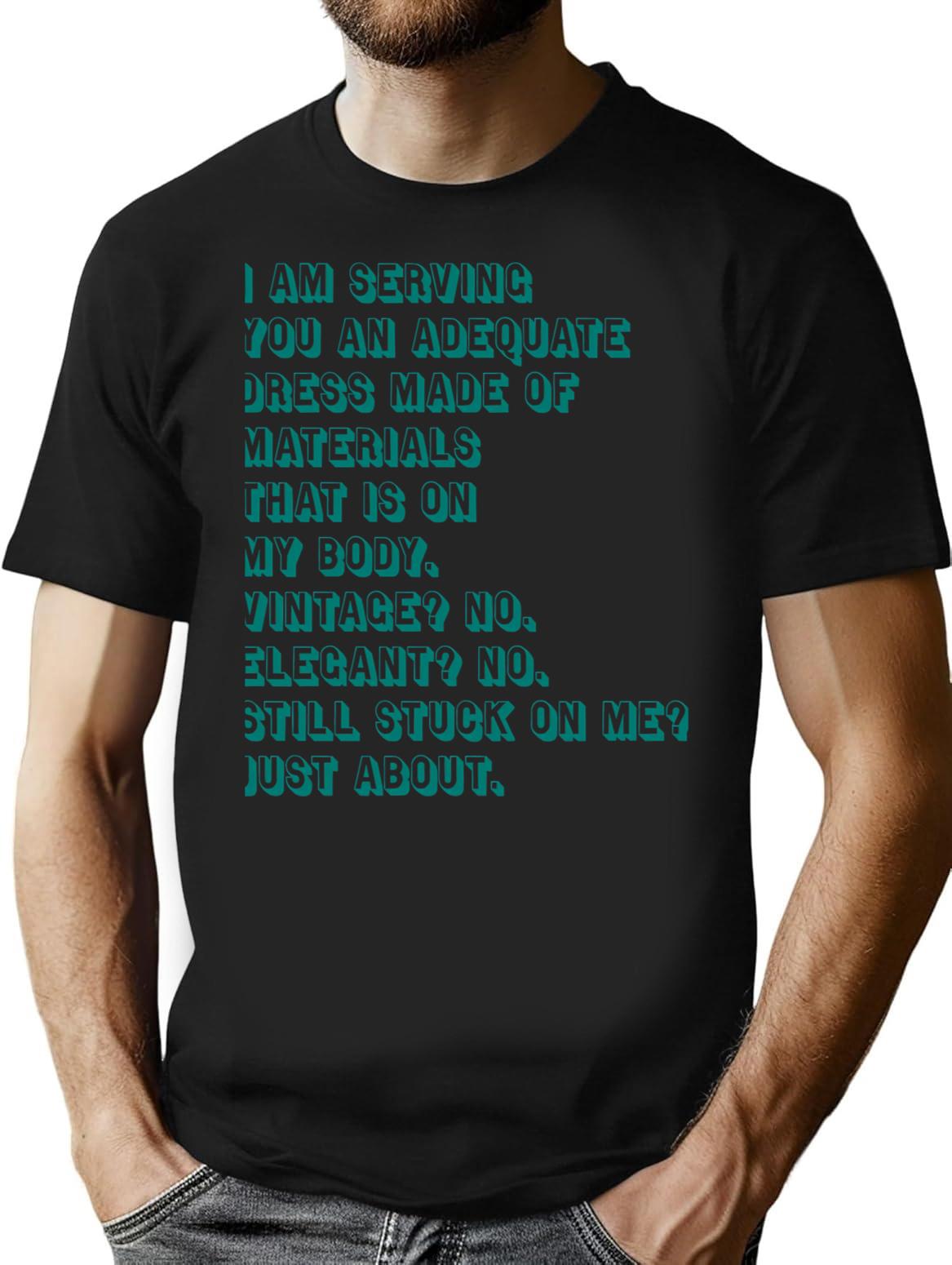 Tia Kofi Full Runway Quote T-Shirt for Men & Women, T-Shirts Graphic Tee - Black