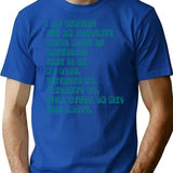 Tia Kofi Full Runway Quote T-Shirt for Men & Women, T-Shirts Graphic Tee - Blue
