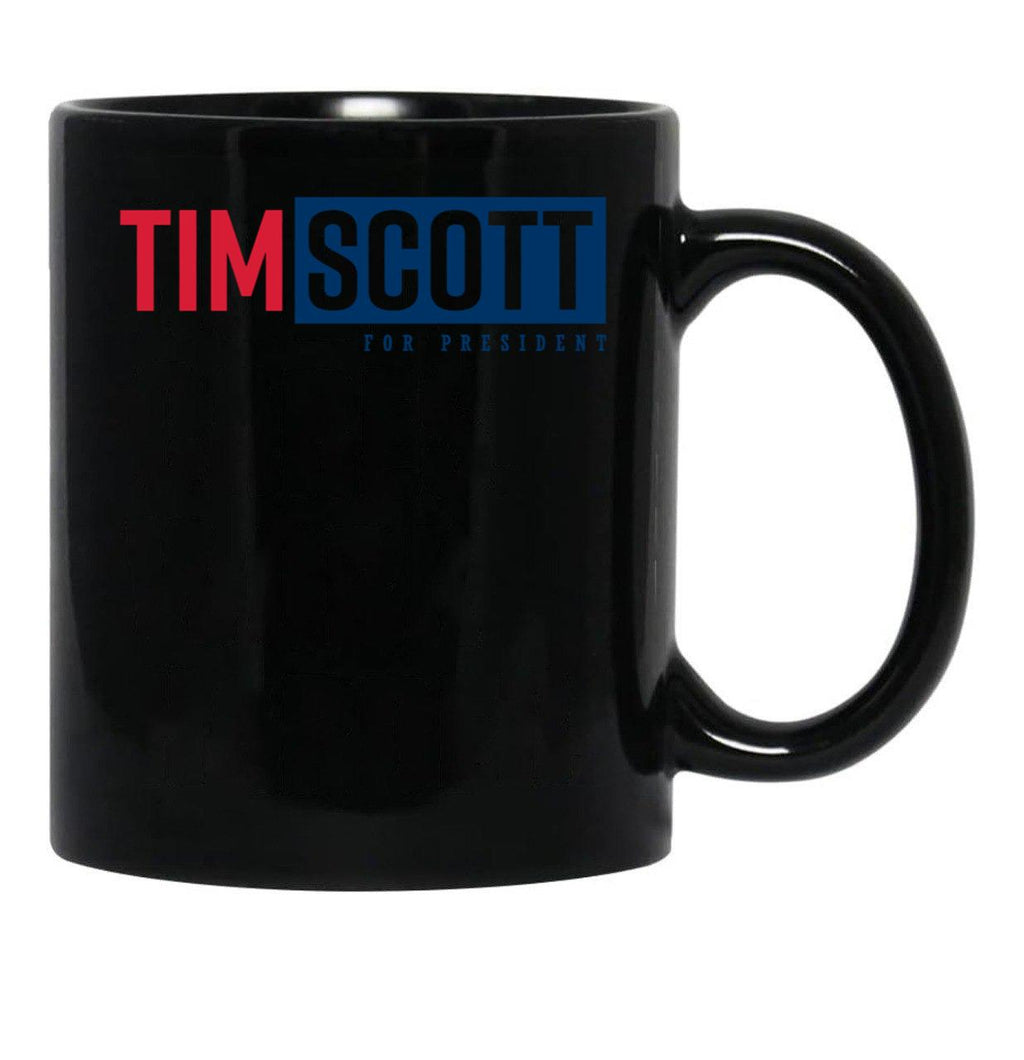 Tim Scott for President 2024 Black Coffee Mug, Gift Coffee Mug - Black