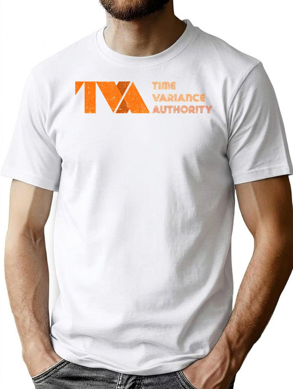 Time Variance Authority T-Shirt for Men & Women, T-Shirts Graphic Tee - White