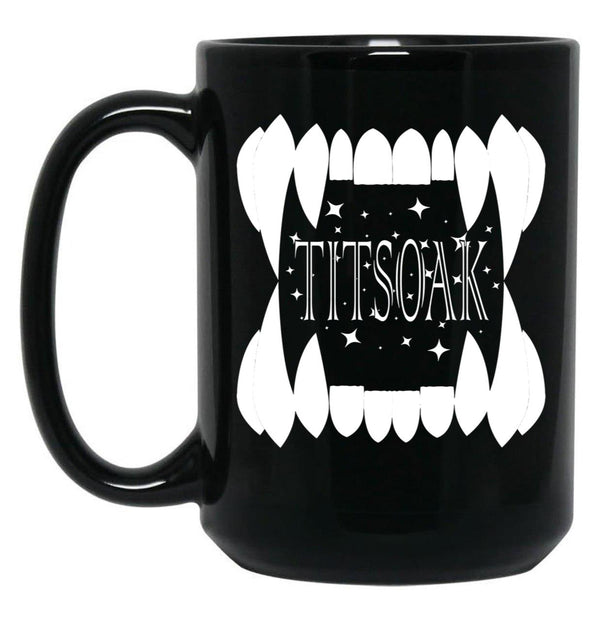 Titsoak Black Coffee Mug, Gift Coffee Mug - Black