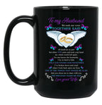 To My Husband We Took Our Vows Together Said Missing Husband In Heaven Angel (1) Black Gift Coffee Mug