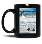 To My Husband With Love Black Gift Coffee Mug