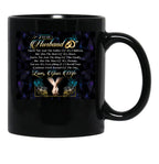 To My Husband Black Gift Coffee Mug - Black