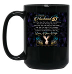 To My Husband Black Gift Coffee Mug