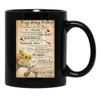To My Loving Mom Wonderful Person In My Life Black Gift Coffee Mug - Black