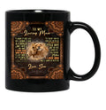 To My Loving Mom Black Gift Coffee Mug - Black