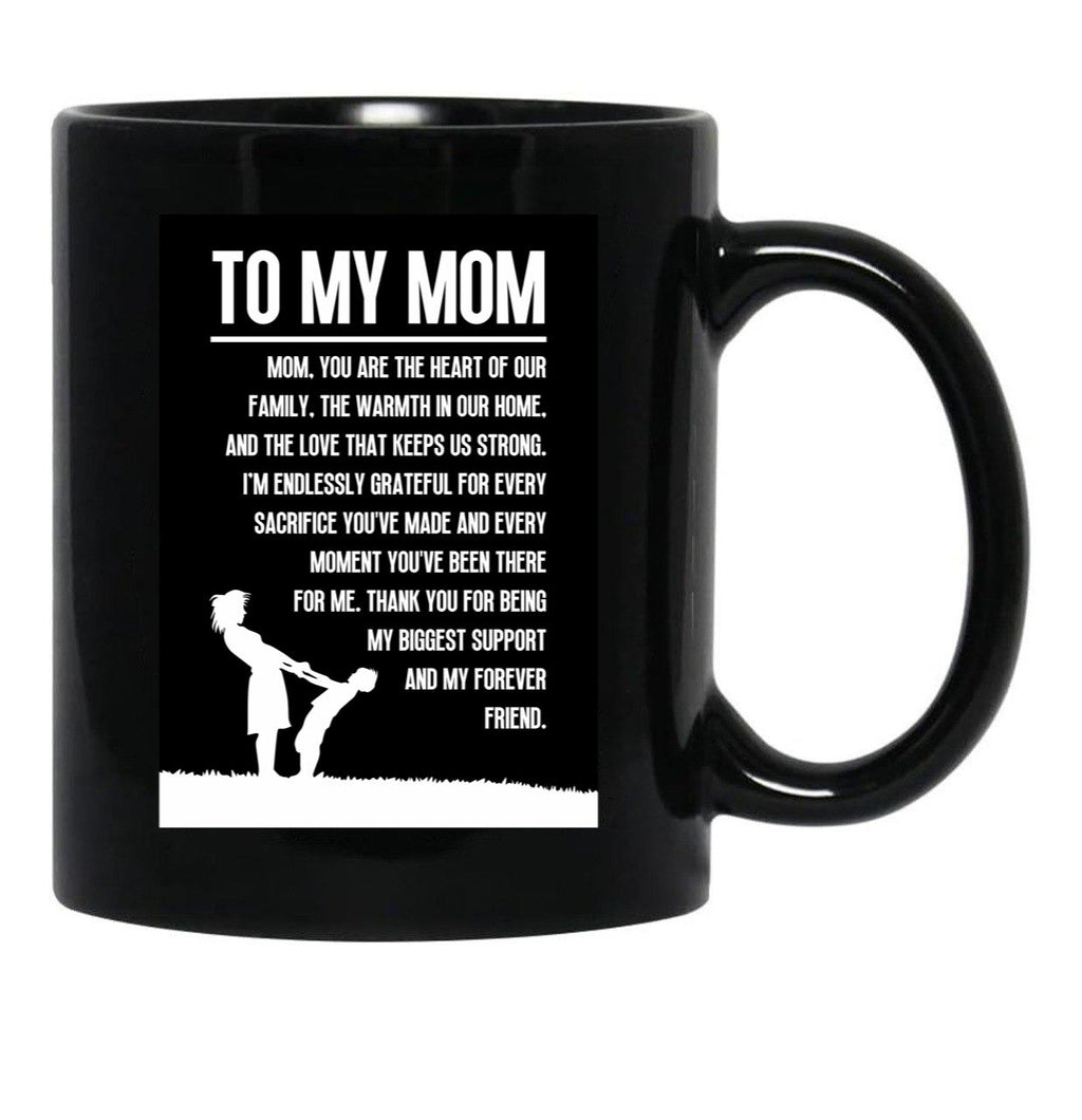 To My Mom Gift For Mom Black Gift Coffee Mug - Black