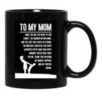 To My Mom Gift For Mom Black Gift Coffee Mug - Black