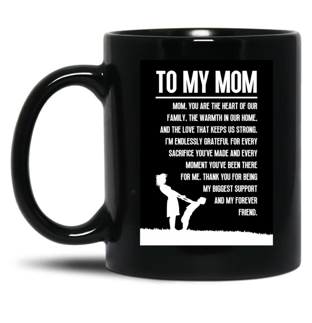 To My Mom Gift For Mom Black Gift Coffee Mug