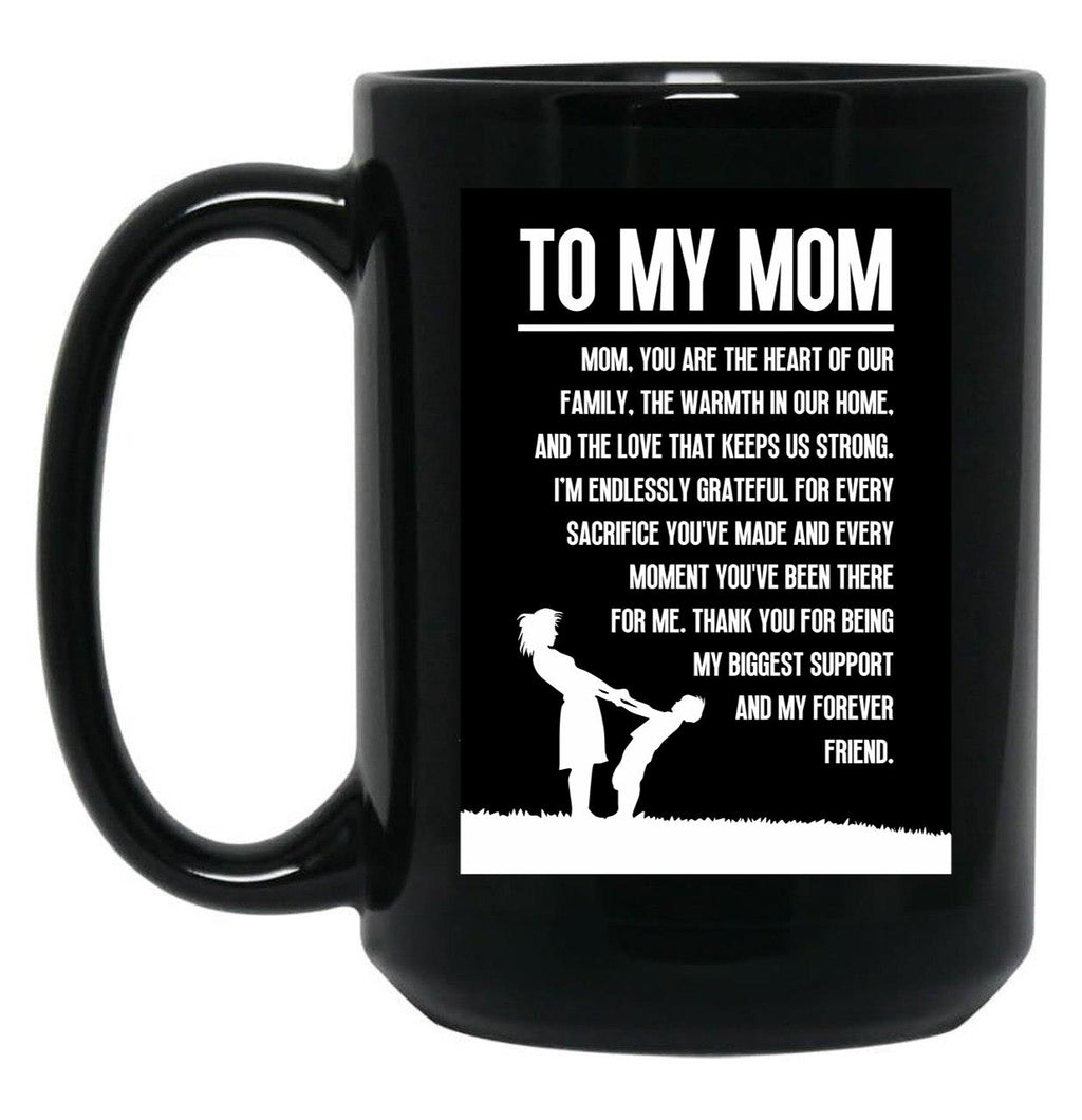 To My Mom Gift For Mom Black Gift Coffee Mug