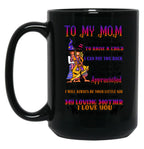 To My Mom - Halloween Black Gift Coffee Mug