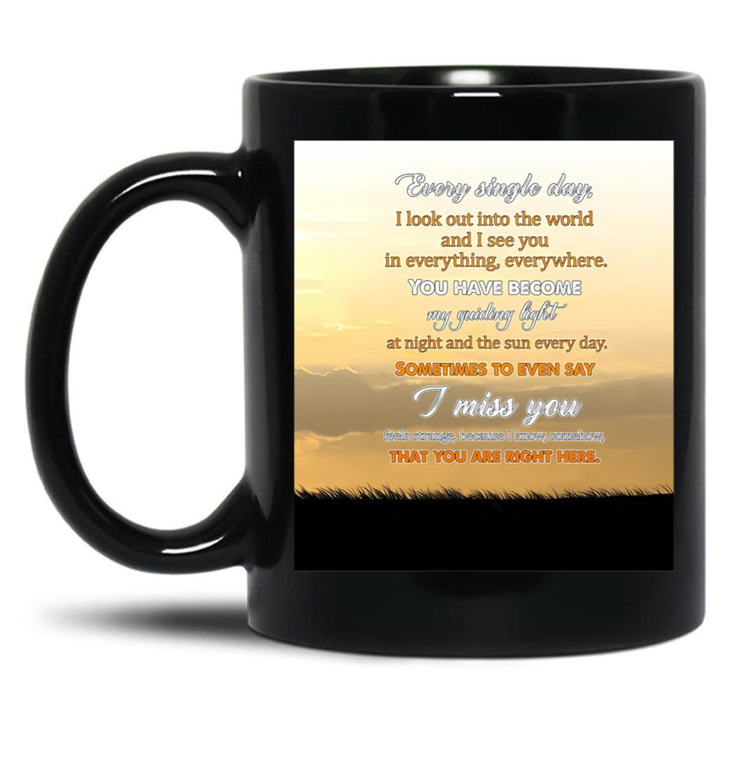 To My Mom Ticket Backgroud Clasic Black Gift Coffee Mug