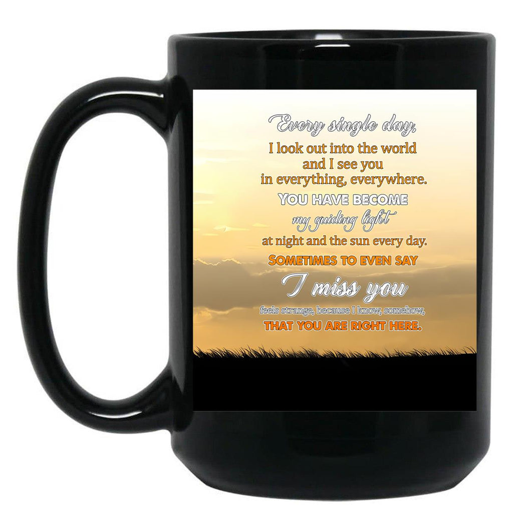 To My Mom Ticket Backgroud Clasic Black Gift Coffee Mug
