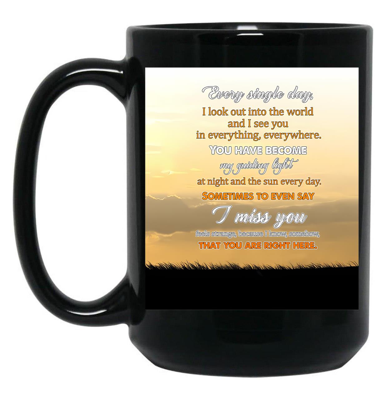 To My Mom Ticket Backgroud Clasic Black Gift Coffee Mug