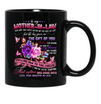 To My Mother-In-Law Black Gift Coffee Mug - Black