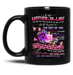 To My Mother-In-Law Black Gift Coffee Mug