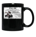 To My Son Sprint Car Racing Poster Gift - Dad And Son Sprint Car Racing Black Gift Coffee Mug - Black