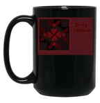 To My Valentine Black Gift Coffee Mug